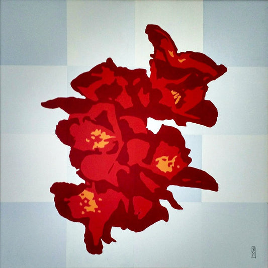 Nicoletta Belli, Red Orchid, 2014, Painting