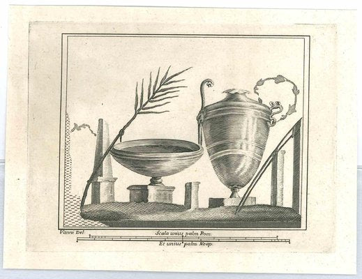 Nicolò Vanni, Ancient Roman Drawings, Original Etching, 18th Century-ZCI-2029633