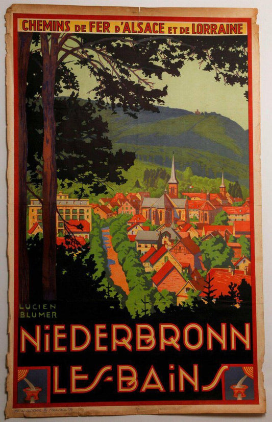 Niederbronn Les Bains Poster by Lucien Blumer