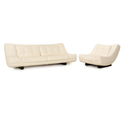 Nieri Leather Sofa and Lounge Chair, Set of 2-RQW-1808183