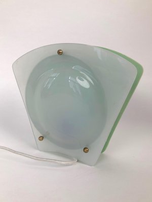 Night Light with Green and White Shades in Plastic, Austria, 1950s-BAF-1095155