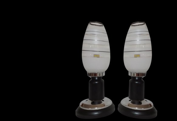 Night Table Lamps, 1950s, Set of 2-SNX-1368504