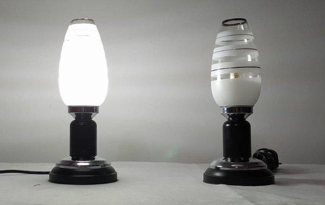 Night Table Lamps, 1950s, Set of 2-SNX-1368504