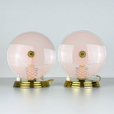 Nightside Table Lamps, Italy, 1950s, Set of 2-WQC-1799536