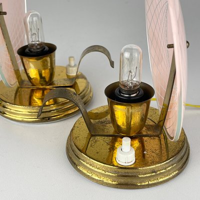 Nightside Table Lamps, Italy, 1950s, Set of 2-WQC-1799536