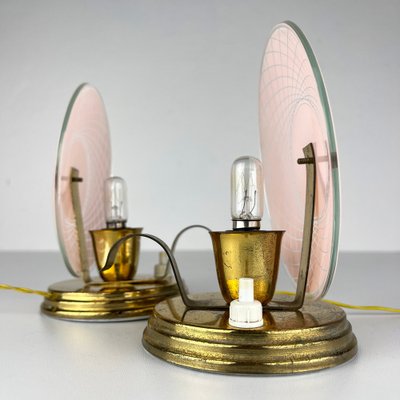 Nightside Table Lamps, Italy, 1950s, Set of 2-WQC-1799536