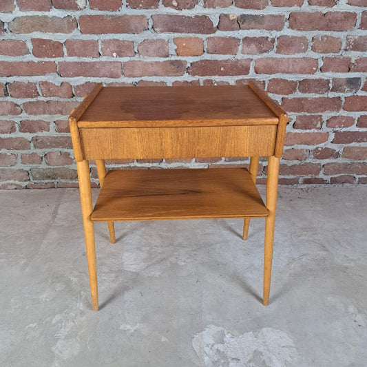 Nightstand with Drawer, Denmark, 1960s