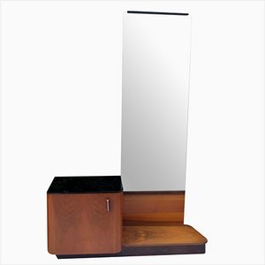 Nightstands and Console Table with Mirror, Set of 3-VIC-1338582