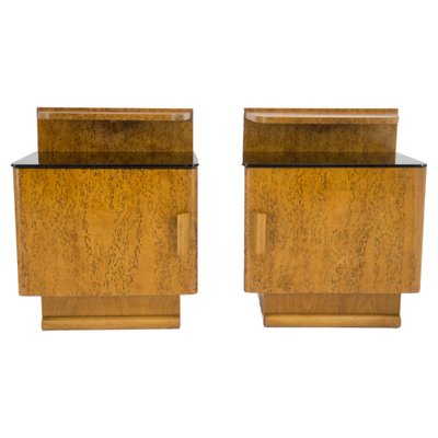 Nightstands attributed to Jindrich Halabala for Up Zavody, 1940s, Set of 2-TZ-1757302