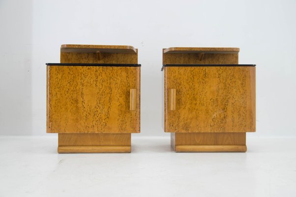 Nightstands attributed to Jindrich Halabala for Up Zavody, 1940s, Set of 2-TZ-1757302