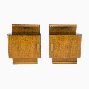 Nightstands attributed to Jindrich Halabala for Up Zavody, 1940s, Set of 2-TZ-1757302