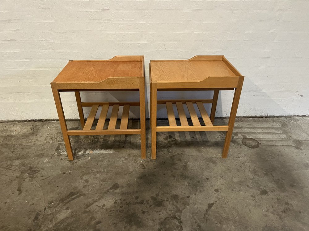 Nightstands in Oak by Bertil Fridhagen for Bodafors, Set of 2