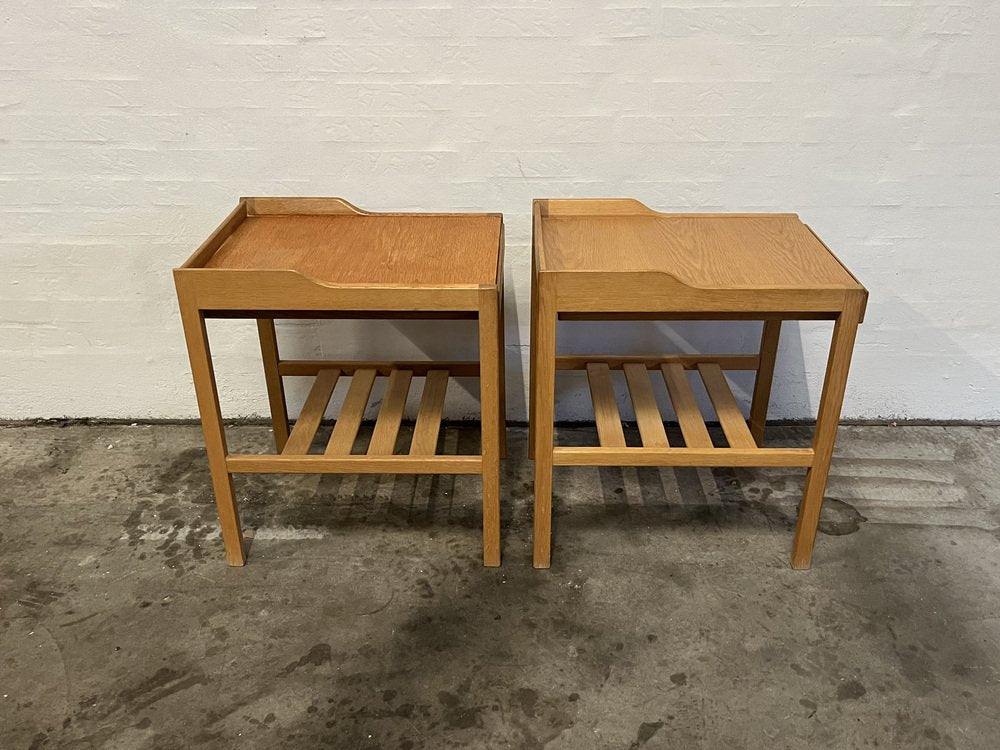 Nightstands in Oak by Bertil Fridhagen for Bodafors, Set of 2