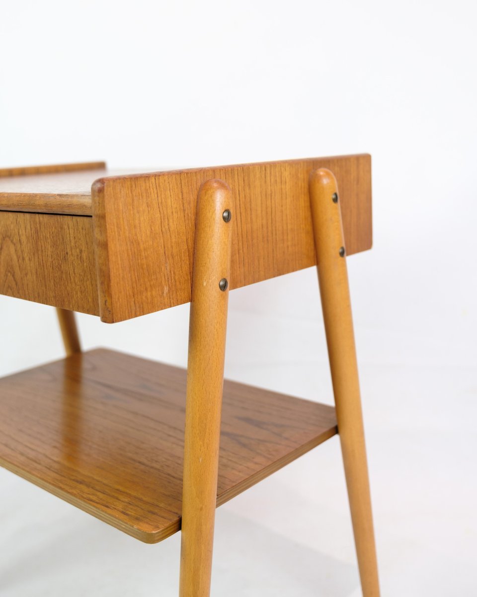 Nightstands in Teak by Ab Carlström & Co Furniture Factory, 1950s, Set of 2