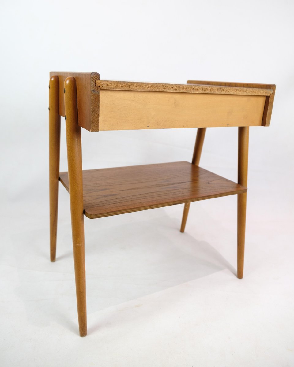 Nightstands in Teak by Ab Carlström & Co Furniture Factory, 1950s, Set of 2