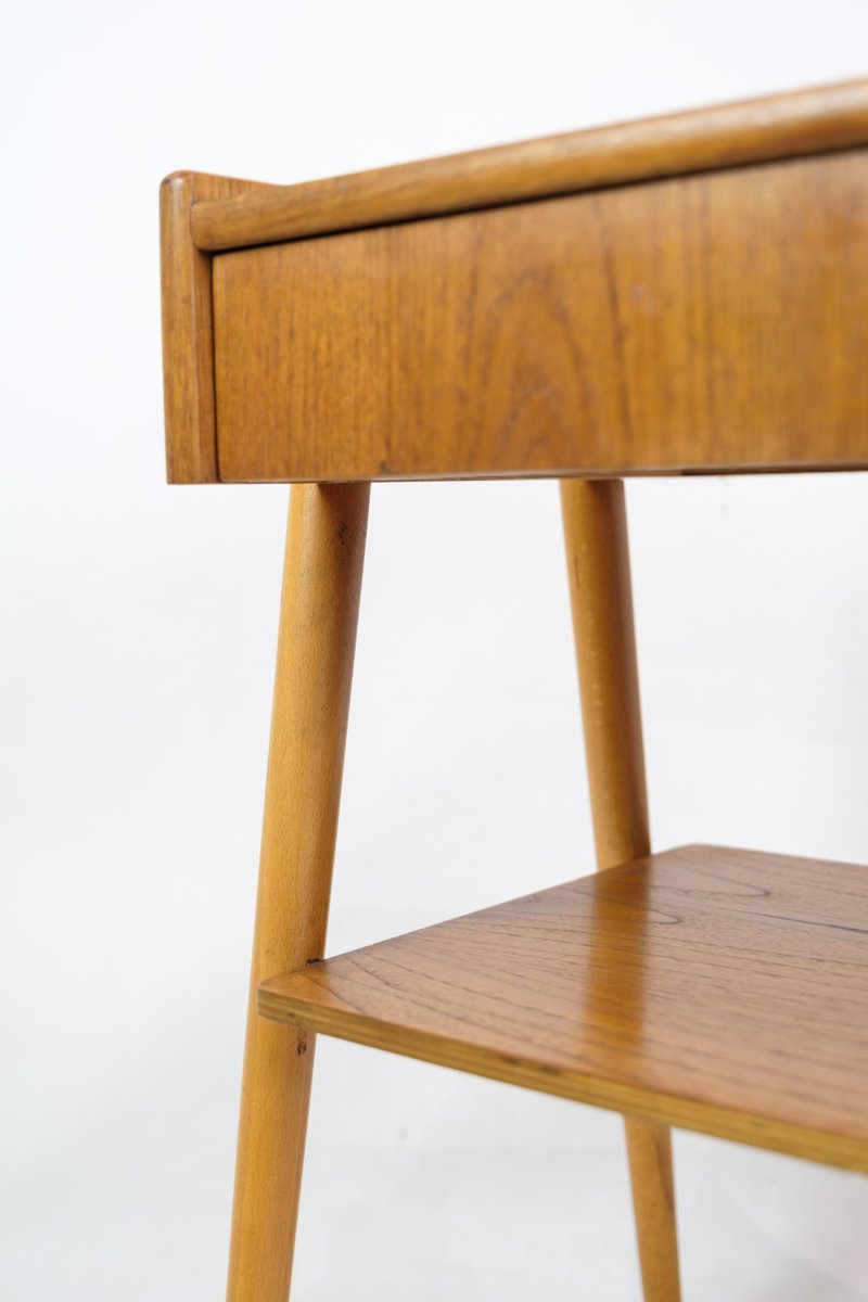 Nightstands in Teak by Ab Carlström & Co Furniture Factory, 1950s, Set of 2