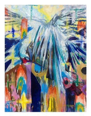 Niki Singleton, Hummingbird Man, 2021, Acrylic-ZHZ-1753454