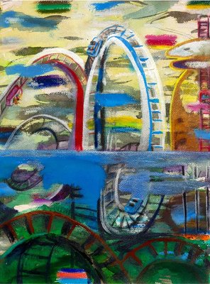 Niki Singleton, Roller Coaster, 2020, Mixed Media-ZHZ-1753028