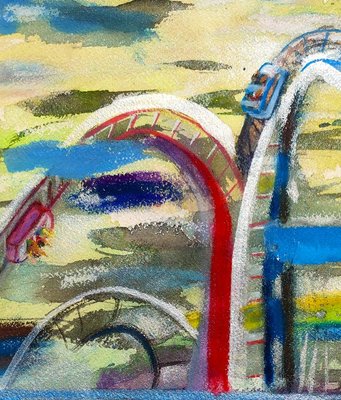 Niki Singleton, Roller Coaster, 2020, Mixed Media-ZHZ-1753028