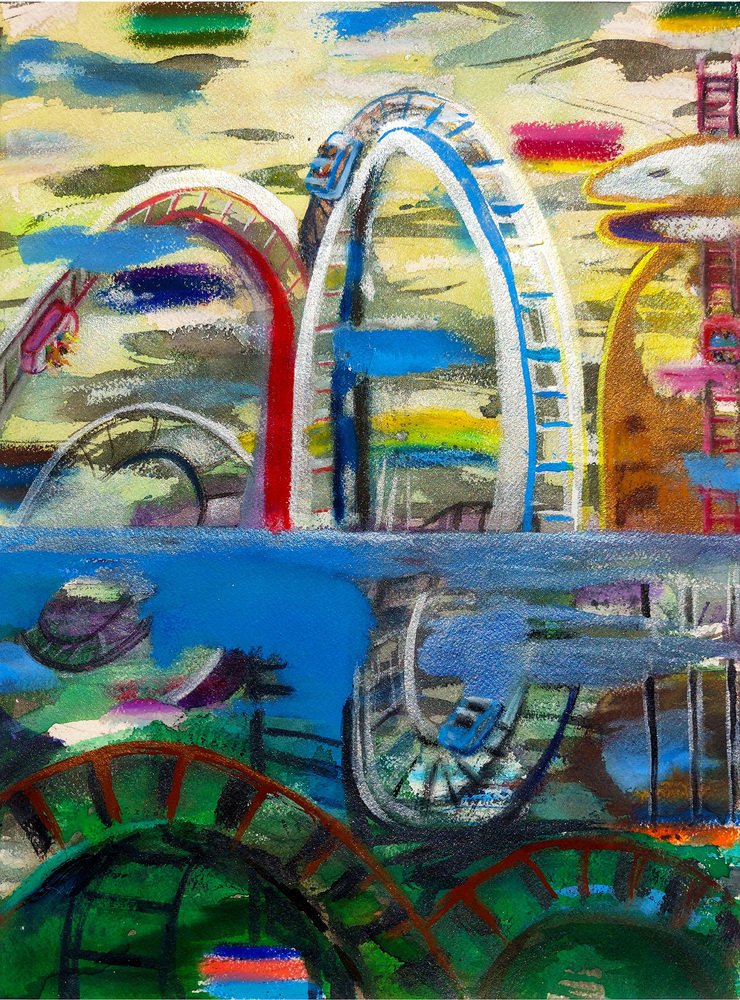 Niki Singleton, Roller Coaster, 2020, Mixed Media