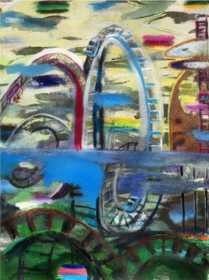 Niki Singleton, Roller Coaster, 2020, Mixed Media-ZHZ-1753028