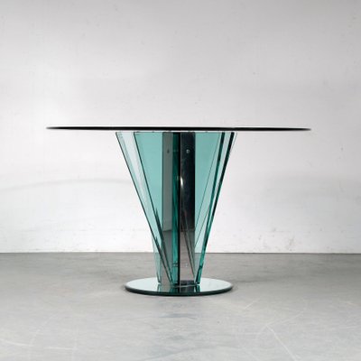 Nile Glass Table Attributed to Pietro Chiesa for Fontana Arte, Italy, 1970s-GG-951146