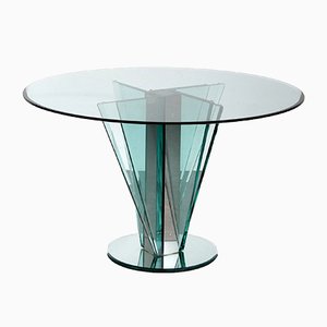 Nile Glass Table Attributed to Pietro Chiesa for Fontana Arte, Italy, 1970s-GG-951146