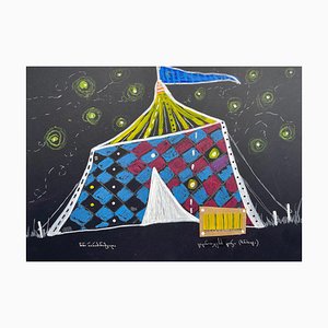 Nina Narimanishvili, Firefly Circus, 2022, Mixed Media on Cardboard-CHG-1333563