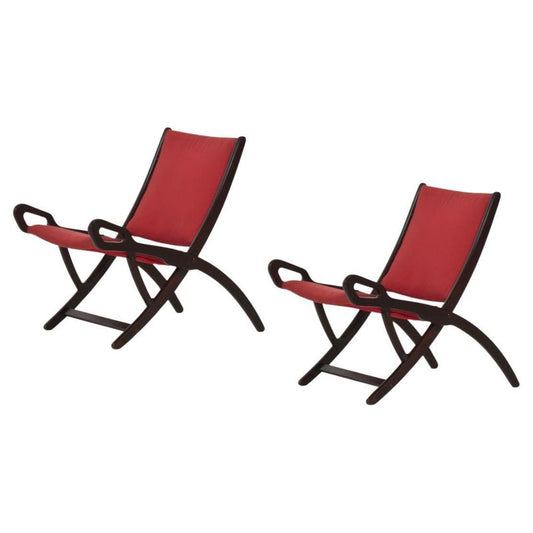 Ninfea Chairs attributed to Gio Ponti for Brevetti Reguitti, Italy, 1958, Set of 2