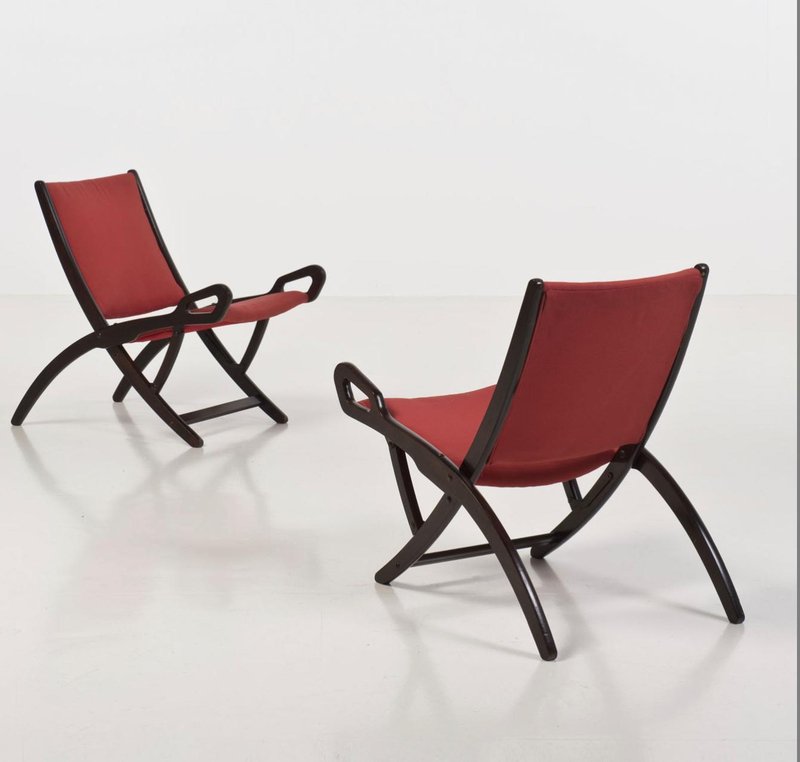 Ninfea Chairs attributed to Gio Ponti for Brevetti Reguitti, Italy, 1958, Set of 2