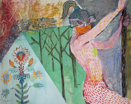 Nino Eliashvili, Dancer, 2020, Oil on Canvas-CHG-1283875