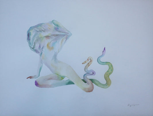 Nino Eliashvili, I Hissing, 2022, Watercolor on Paper