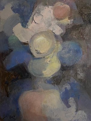 Nino Karumidze, Calm Bustle, 2018, Oil on Canvas-CHG-1231567