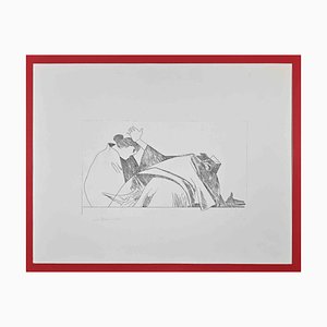 Nino Pedone, Tragic Composition, Original Etching, 1970s-ZCI-1261079