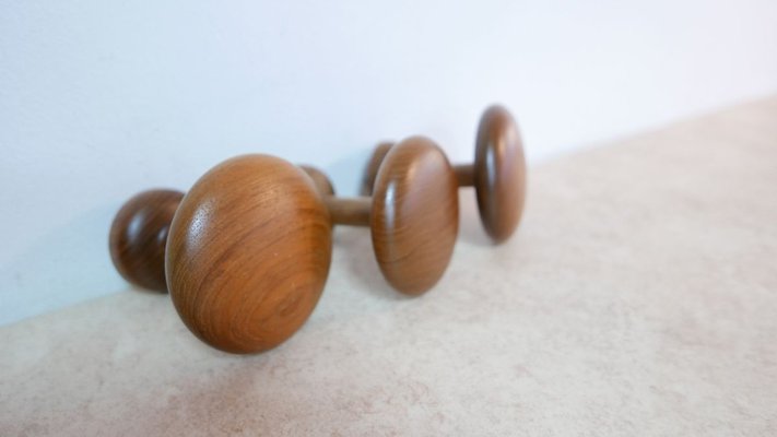 No. 140 Teak Coat Racks by Aksel Kjersgaard for Aksel Kjersgaard, 1960s, Set of 8-KK-774329