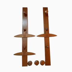 No. 140 Teak Coat Racks by Aksel Kjersgaard for Aksel Kjersgaard, 1960s, Set of 8-KK-774329