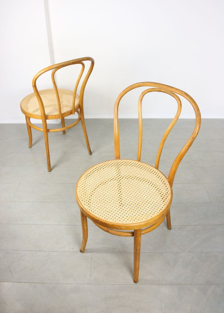 No. 18 Wide Chairs by Michael Thonet, Set of 2