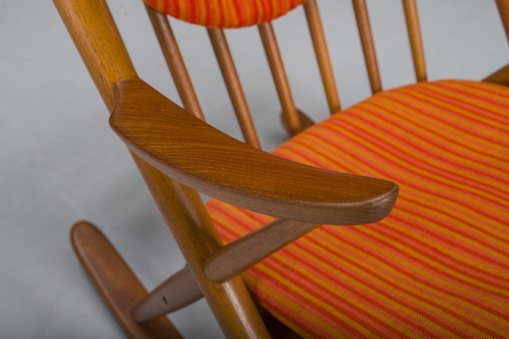 No. 182 Teak Rocking Chair by Frank Reenskaug for Bramin, 1960s