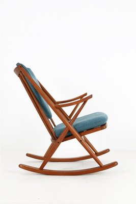 No. 182 Teak Rocking Chair by Frank Reenskaug for Bramin, 1960s-NIX-1790880