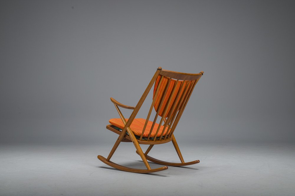 No. 182 Teak Rocking Chair by Frank Reenskaug for Bramin, 1960s