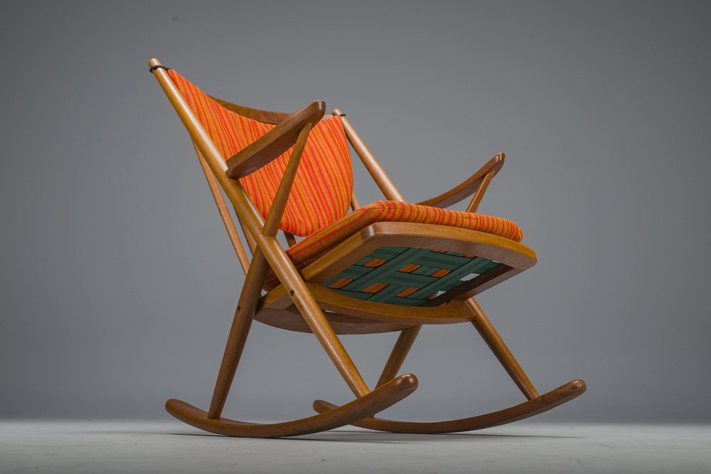 No. 182 Teak Rocking Chair by Frank Reenskaug for Bramin, 1960s