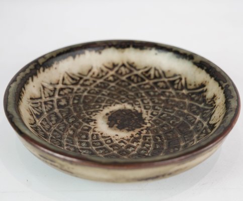 No. 21567 Stoneware Bowl in Brown Colors by Gerd Bøgelund for Royal Copenhagen-UY-1000730