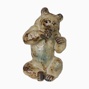 No. 21675 Bear Figure in Ceramic by Knud Kyhn for Royal Copenhagen-MTD-1399764