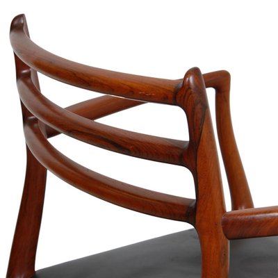 No-62 Armchair in Rosewood by No Møller for J. L. Møllers Møbelfabrik, 1960s-MTD-1726065