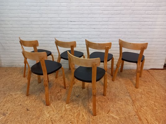 No. 69 Dining Chairs attributed to Alvar Aalto for Finmar, 1950s, Set of 6-EAW-2032328