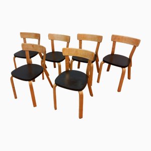 No. 69 Dining Chairs attributed to Alvar Aalto for Finmar, 1950s, Set of 6-EAW-2032328