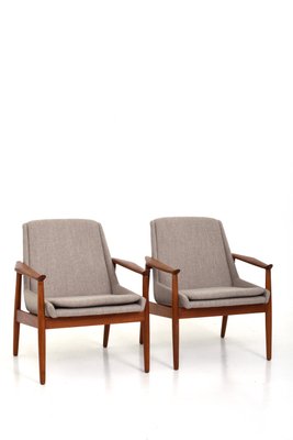 No. 810 Lounge Chairs by Arne Vodder for Slagelse Møbelværk, 1950s, Set of 2-MSP-1017664