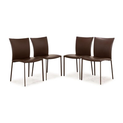 Nobile Soft Leather Dining Chairs from Draenert, Set of 4-RQW-2016687