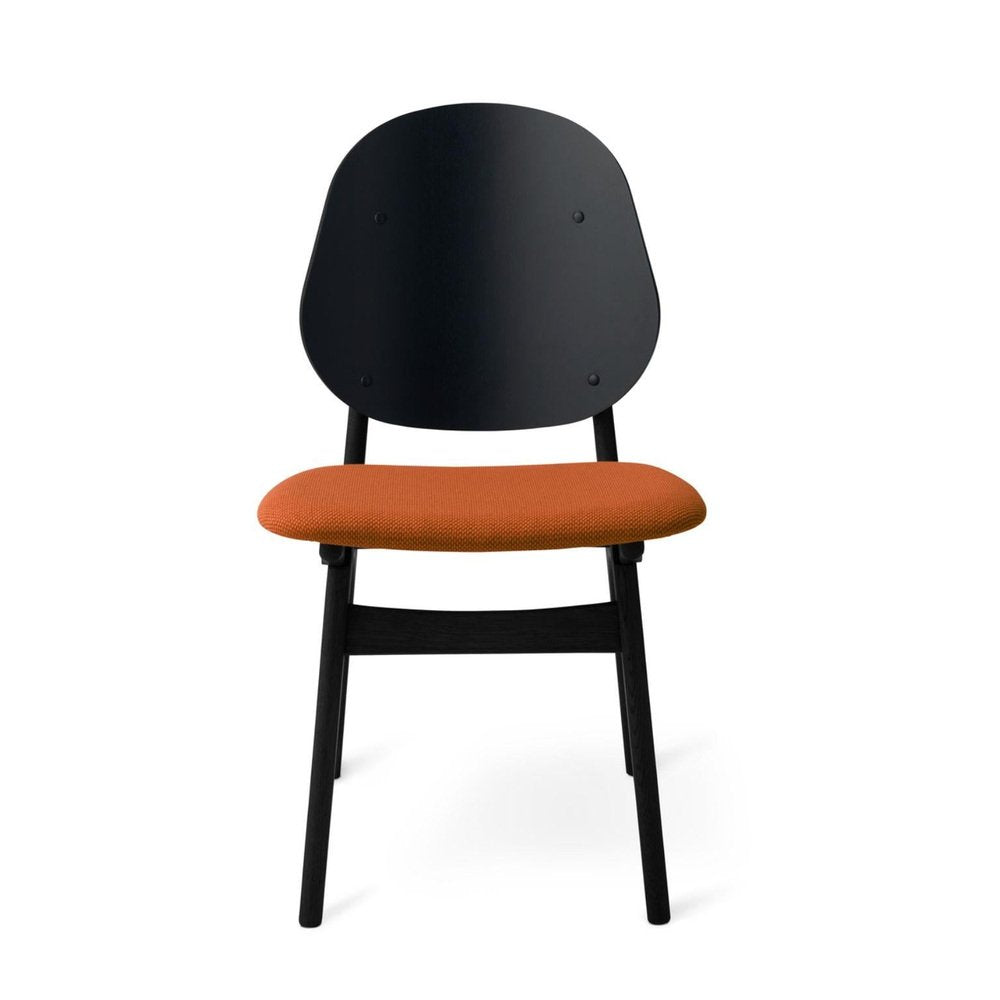 Noble Chair in Black Lacquered Beech and Terracotta by Warm Nordic