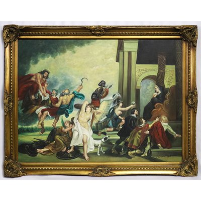 Nobles and Mythology, 1800s, Oil on Canvas, Framed-BEW-2042820